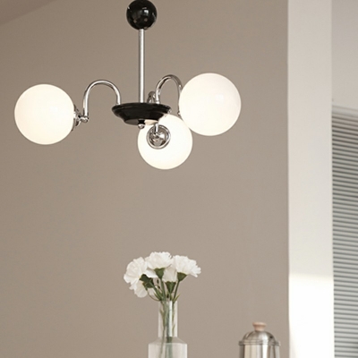 Chandelier Light Fixture Globe Shade Modern Style Glass Chandelier Pendant Light for Living Room