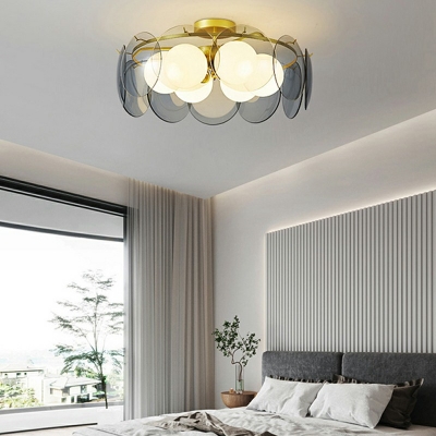 Contemporary Glass Flush Ceiling Lights Flush Ceiling Light Fixture for Bedroom