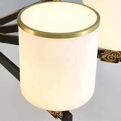Designer Style LED Pendant Light 10 Lights Modern Style Glass Chandelier Light for Living Room