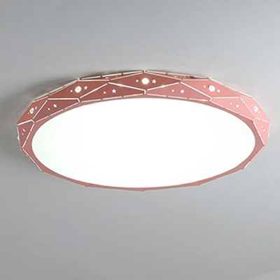Macaron Flush Mount Ceiling Lighting Fixture Modern Close to Ceiling Lamp for Kid's Room