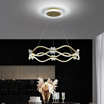 Minimalism Style LED Pendant Light Modern Style Acrylic Hanging Light for Living Room