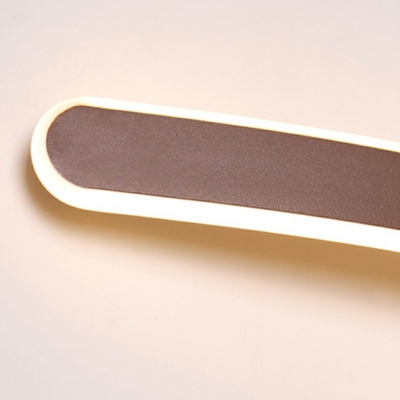 Modern Almuinum and Rubber Led Vanity Light Strip Linear Vanity Light Fixtures