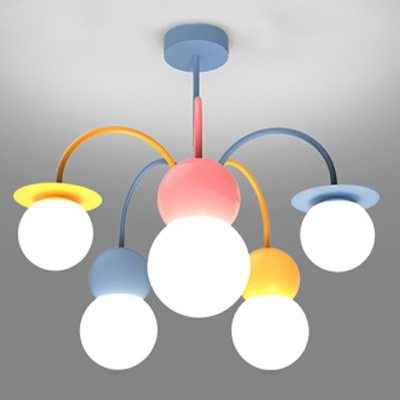 Modern Hanging Light Kit Multi-Color Chandelier for Living Room Bedroom