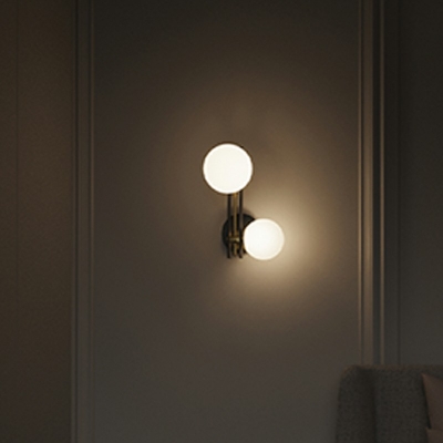 Nordic Style Glass Wall Light Modern and Simple Fixture for Bedside