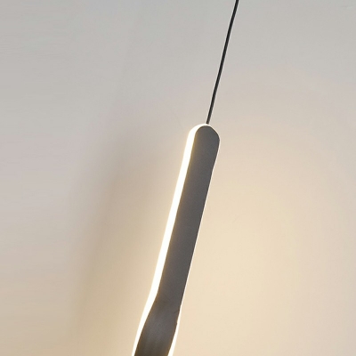 Pendant Lighting Fixtures Strip Shade Modern Style Acrylic Pendant Light Fixtures Light for Living Room