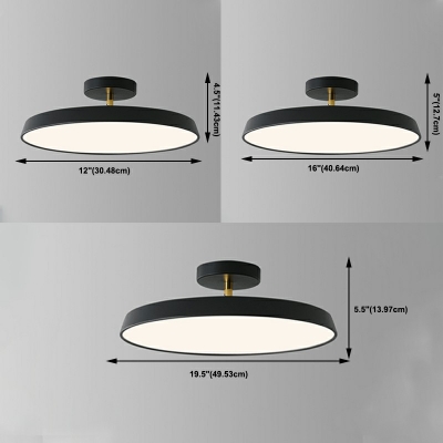 Semi Flush Mount Ceiling Fixture Nordic Style Macaron Bedroom Ceiling Mounted Fixture