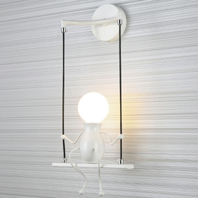 Wall Mounted Light Fixture Metal Modern Wall Lamp Shade for Childern Room