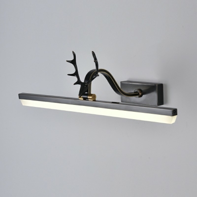 1-Light Sconce Lights Minimalism Style Liner Shape Metal Wall Lighting Ideas