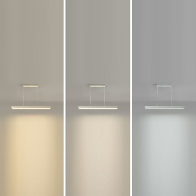 Contemporary Linear Island Chandelier Lights Metal Ceiling Pendant Light