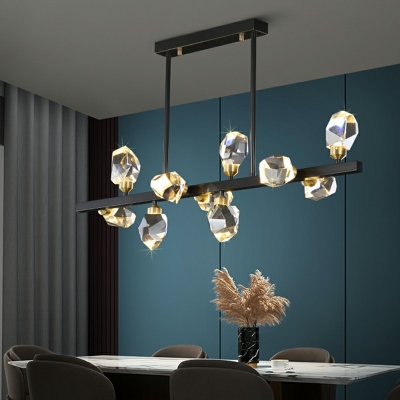 Crysatl Island Chandelier Lights 10 Lights Modern Elegant Chandelier Lighting Fixtures for Dinning Room