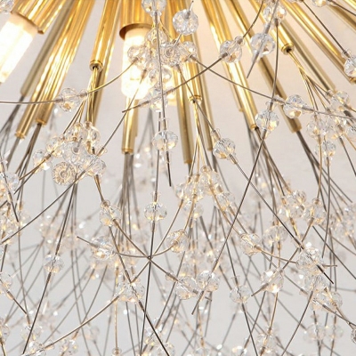 Minimalism Style Crystal Chandelier Light Modern Style LED Pendant Light for Dinning Room