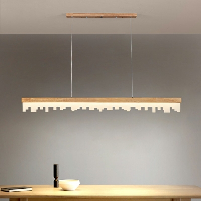 Minimalism Style LED Pendant Light Modern Style Linear Acrylic Hanging Light for Dinning Room