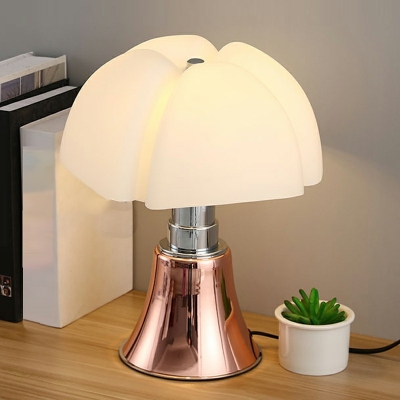 Modernism Metal and Glass Table Lamp Mushroom Night Table Lamps for Bedroom