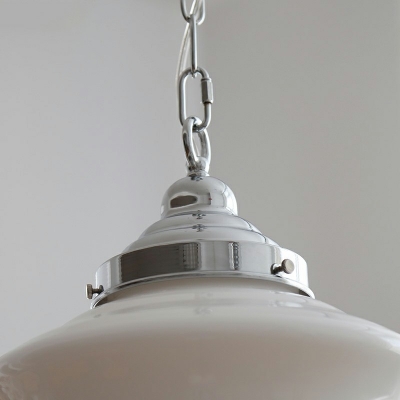 Nordic Elliptical Hanging Pendant Lights Frosted White Glass Down Lighting Pendant