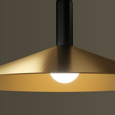 Pendant Lighting Cone Shade Modern Style Metal Ceiling Pendant Light for Living Room