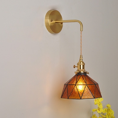 1-Light Sconce Lights Warehouse Style Cone Shape Metal Wall Lighting Fixtures