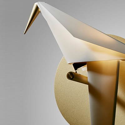 1-Light Sconce Shades Kids Style Bird Shape Metal Wall Mounted Light Fixture