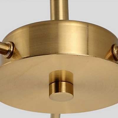 9-Light Pendant Lighting Simplicity Style Starburst Shape Metal Ceiling Hung Fixture