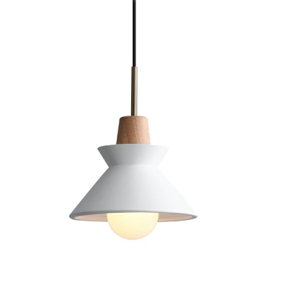 Contemporary Cement Hanging Lamp Kit Down Lighting Pendant for Living Room