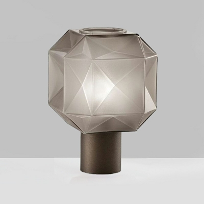 Contemporary Prismatic Night Table Lamps Metal and Glass Table Lamp for Bedroom