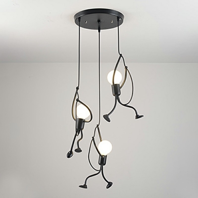 Industrial Black Hanging Light Fixtures Vintage Hanging Pendnant Lamp for Dinning Room