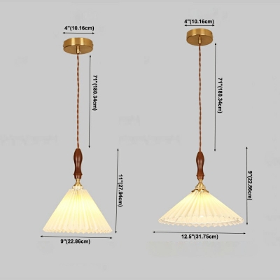 Modern Hanging Lamp Kit Wood Suspension Pendant Light for Living Room