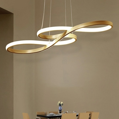 Modern Island Lamps Simple Wood Material LED Pendant Light Fixtures for Dining Room