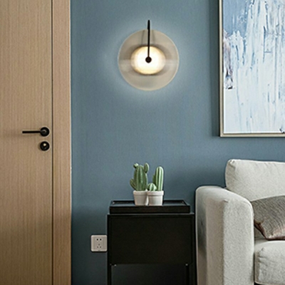 Modern LED Wall Lighting Ideas Glass Sconce Light Fixtures for Living Room