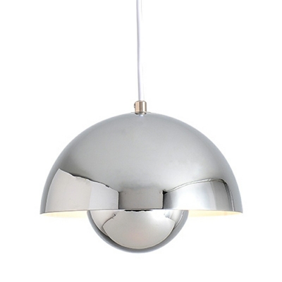 Nordic Macaron Bowl Hanging Pendant Lights Metallic Down Lighting Pendant