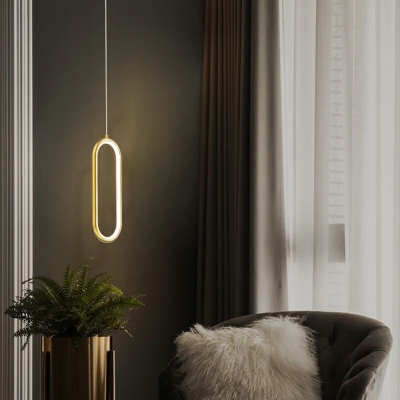 Simplicity Metallic Down Lighting Pendant Circlet Hanging Pendant Lights