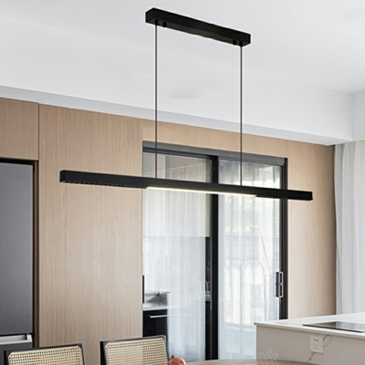 Ultra-Modern Black Island Lamps Pendant Light Fixtures for Meeting Room