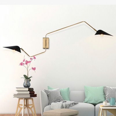2-Light Sconce Lights Industrial Style Cone Shape Metal Wall Mount Light Fixture