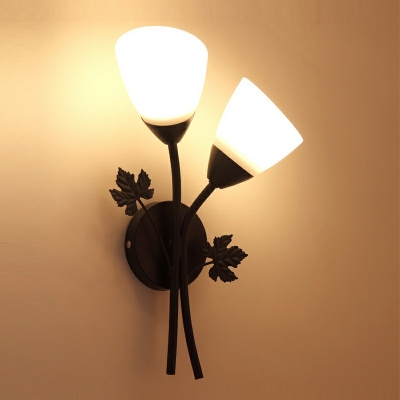 2-Light Sconce Lights Triditional Style Bell Shape Metal Wall Mounted Lamps