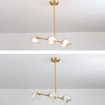 6-Light Island Lighting Modernism Style Round Shape Metal Pendant Light Fixture
