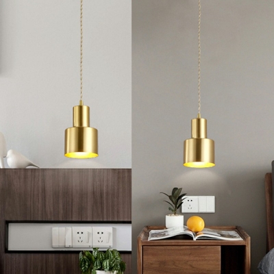 Ceiling Pendant Light Round Shade Modern Style Metal Pendant Lighting for Living Room