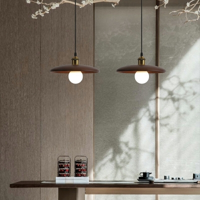 Contemporary Drop Pendant Wood Hanging Light Fixtures for Bedroom