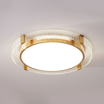 Contemporary Round Flush Mount Ceiling Light Glass Led Ceiling Lights