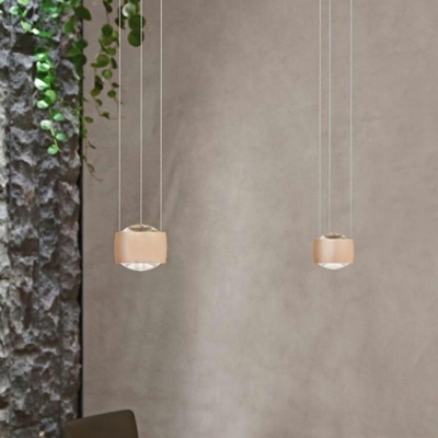 Drum Metal 1 Light Modern Hanging Ceiling Lights Minimalist Ceiling Lamp for Dinning Room