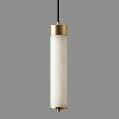 Linear White Down Mini Pendant Modern Hanging Pendant Lights for Living Room