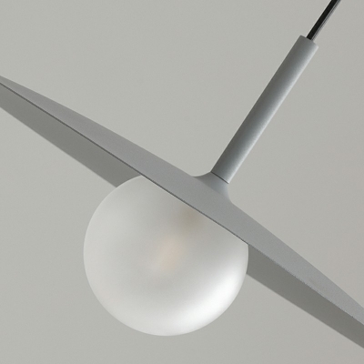 Metal 1 Light Pendulum Lights Modern Nordic Style Minimalist Hanging Ceiling Lamp for Living Room