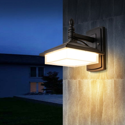 Minimalism Style LED Wall Sconce Lamp Modern Style Wall Light for Courtyard