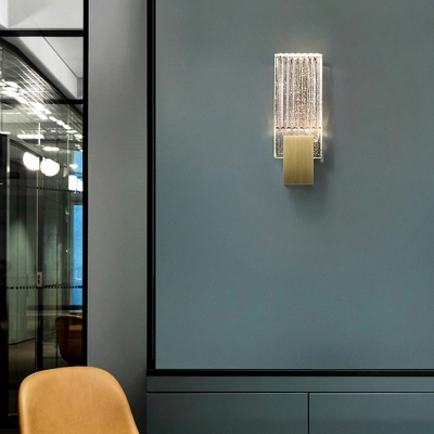 Modern Style LED Wall Sconce Light Nordic Style Crystal Metal Wall Light for Aisle Courtyard
