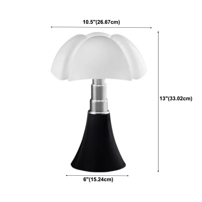 Modernism Metal and Glass Table Lamp Mushroom Night Table Lamps for Bedroom