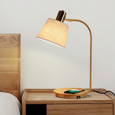 Modernism Table Light Fabric Shade Nights and Lamp for Living Room Bedroom