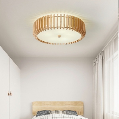 Ultra-Modern Flush Mount Light Fixture Wood Flush Mount Lighting Fixtures for Living Room