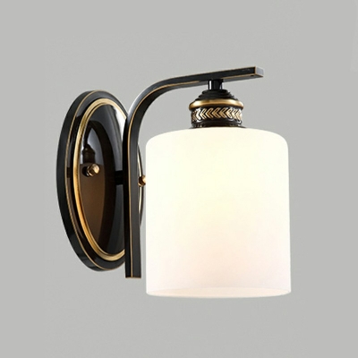 1 Light Industrial Wall Light Lamp Sconce Vintage Black Wall Hanging Lights for Living Room