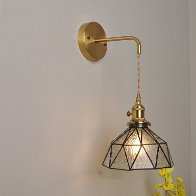 1-Light Sconce Lights Warehouse Style Cone Shape Metal Wall Lighting Fixtures