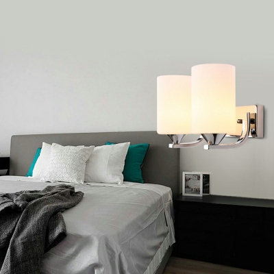 2-Light Sconce Lights Simplicity Style Cylinder Shape Metal Wall Mount Lighting
