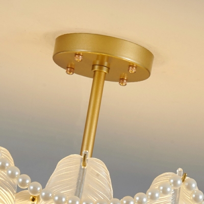 American Style Chandelier Glass Ceiling Chandelier for Bedroom