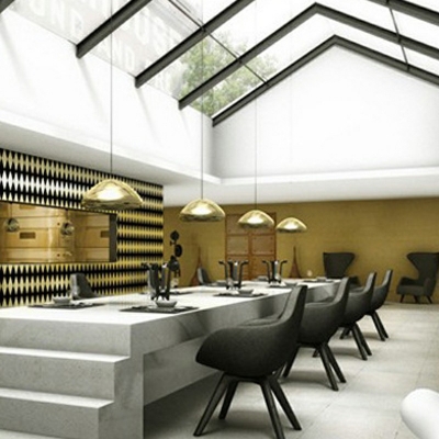 Ceiling Pendant Light Modern Style Metal Suspended Lighting Fixture for Living Room